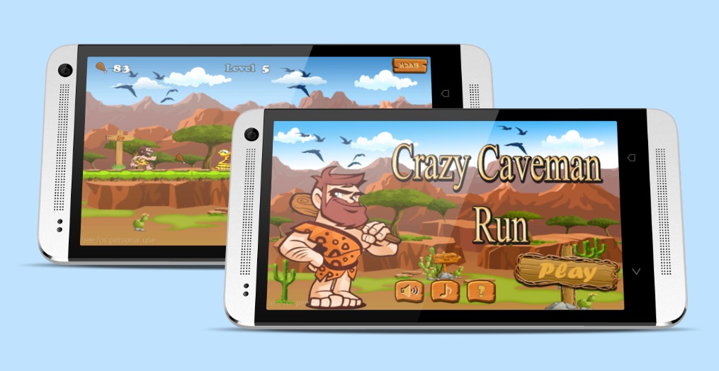 Crazy Caveman Run截图5