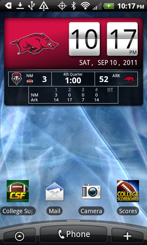 Arkansas Razorbacks Live Clock截图1