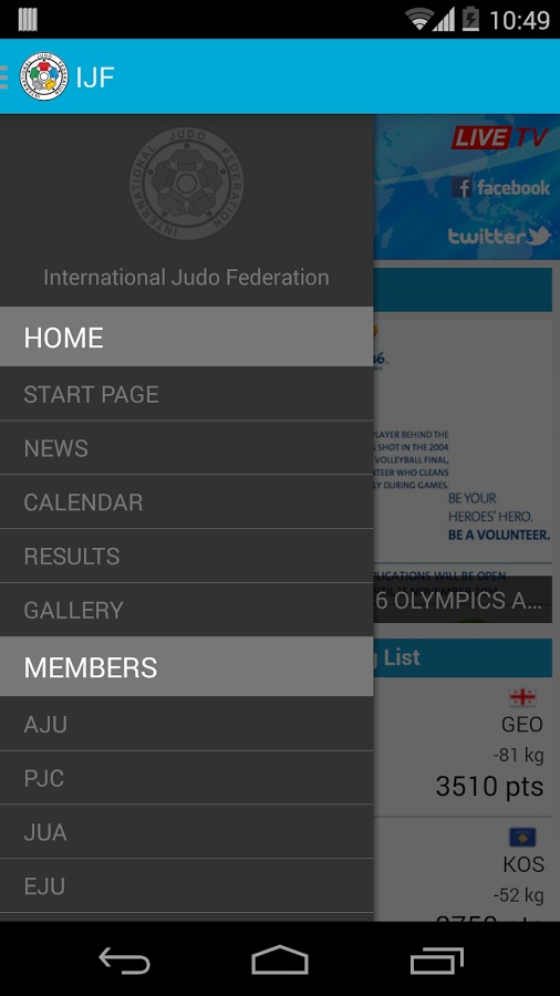 International Judo Federation截图2