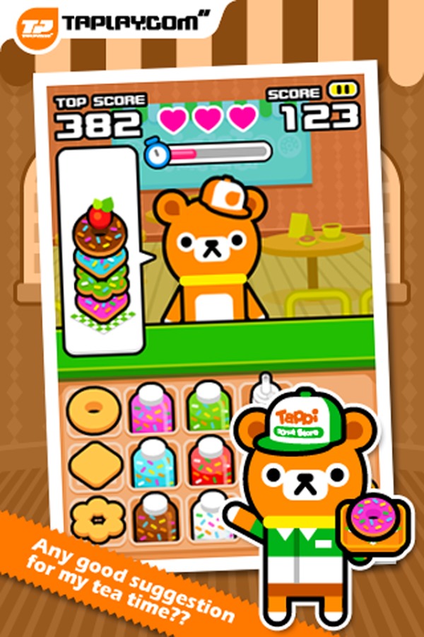 Tappi Bear - Donut Fever截图1