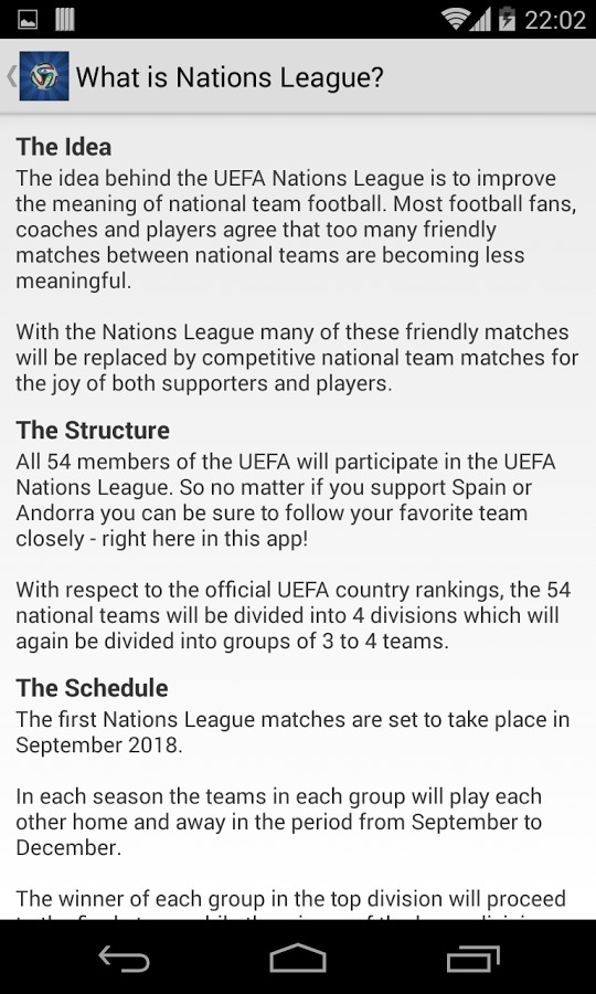 UEFA Nations League截图2