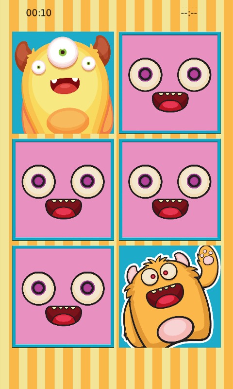 Funny Monster Fun Memory Puzle截图2