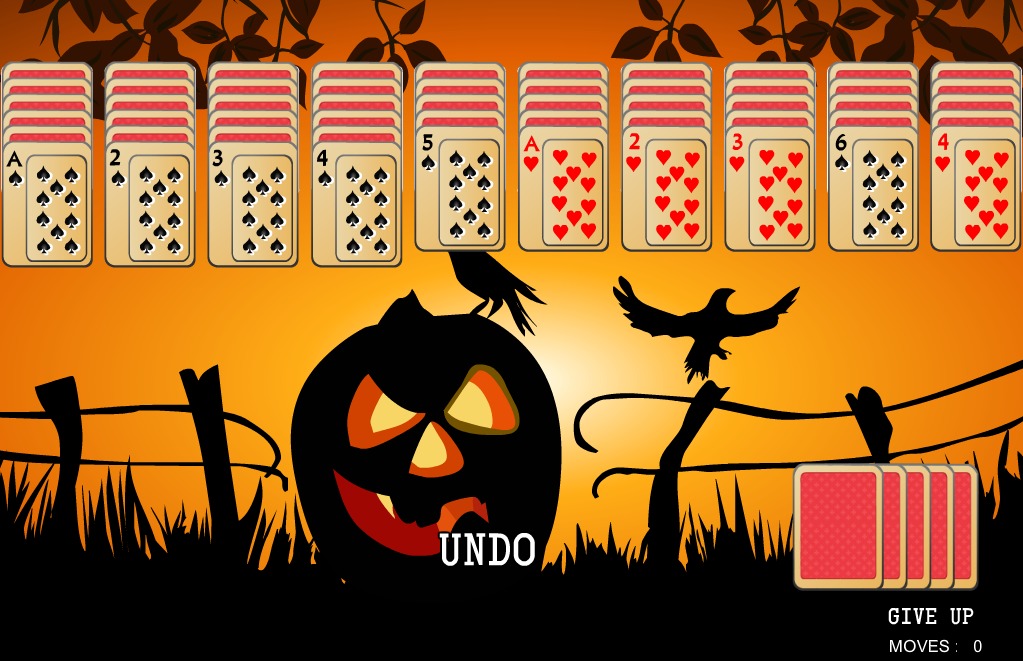 Halloween Spider Solitaire截图3