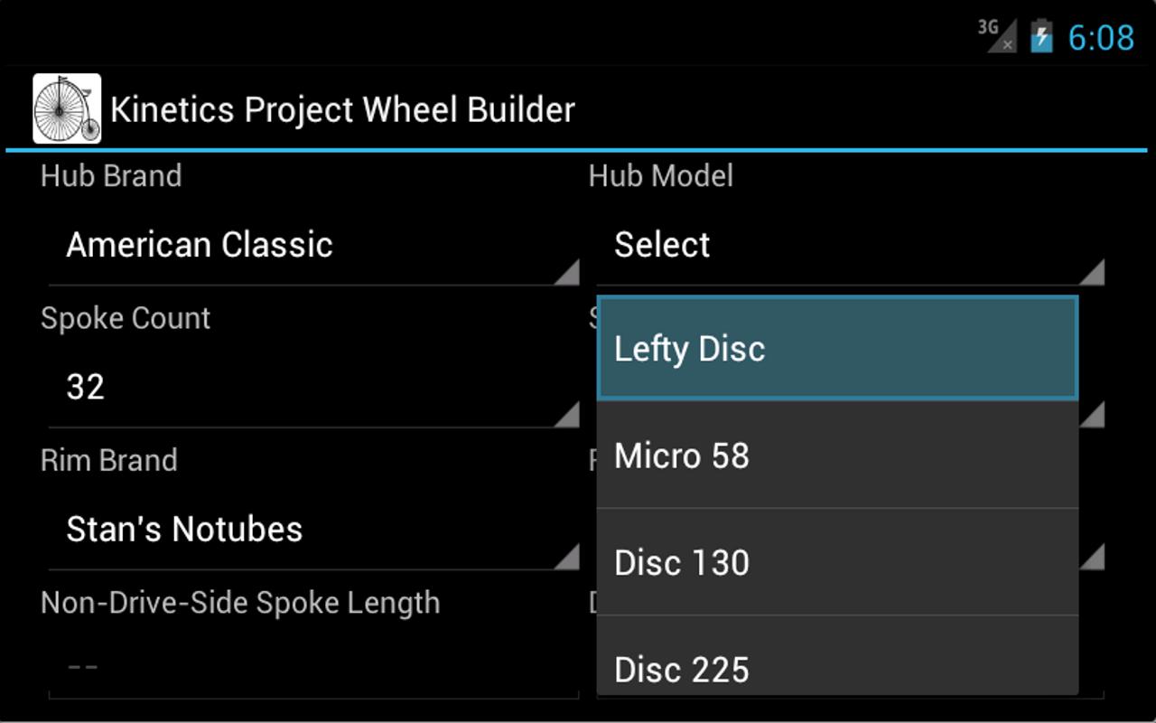 Bicycle Wheel Spoke Calculator截图2