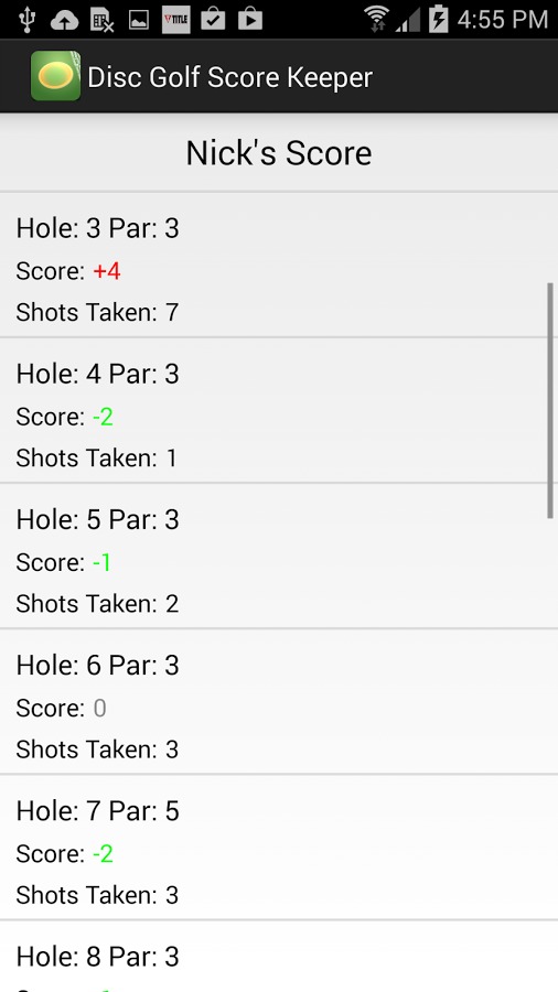 Disc Golf Score Keeper截图3