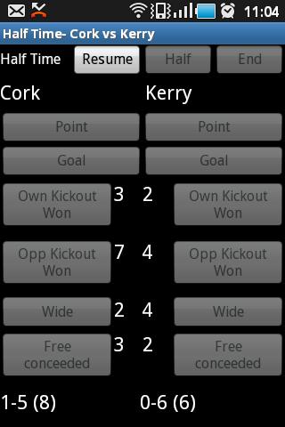 GAA Football Stats Recorder截图3