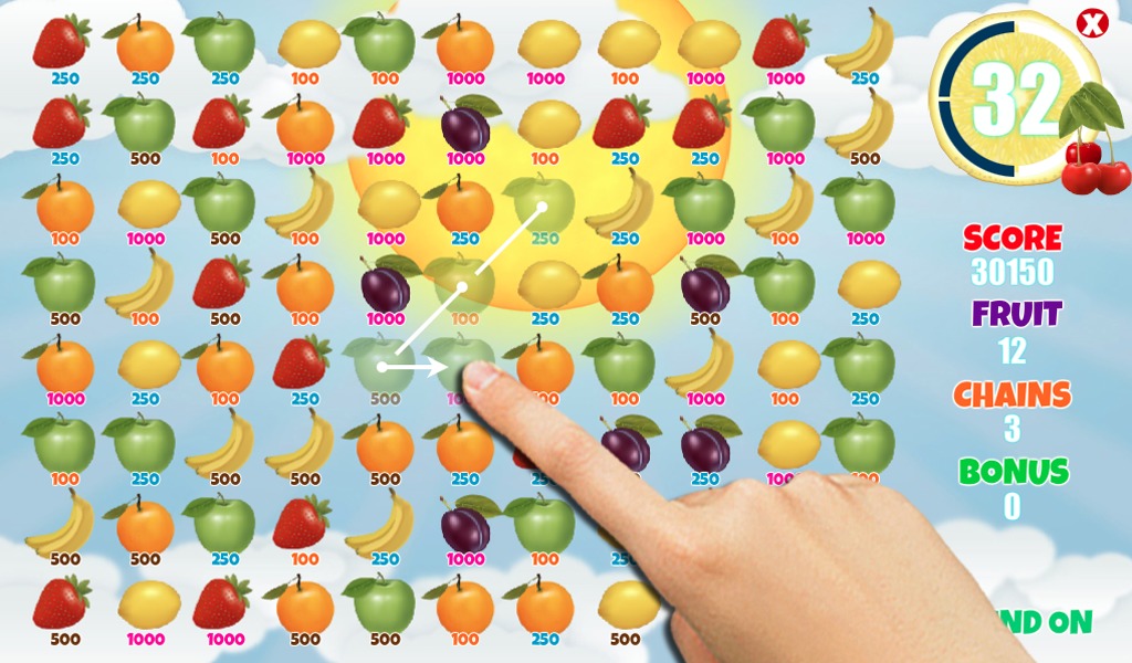 FREE Fruit Swipe Frenzy Match3截图3