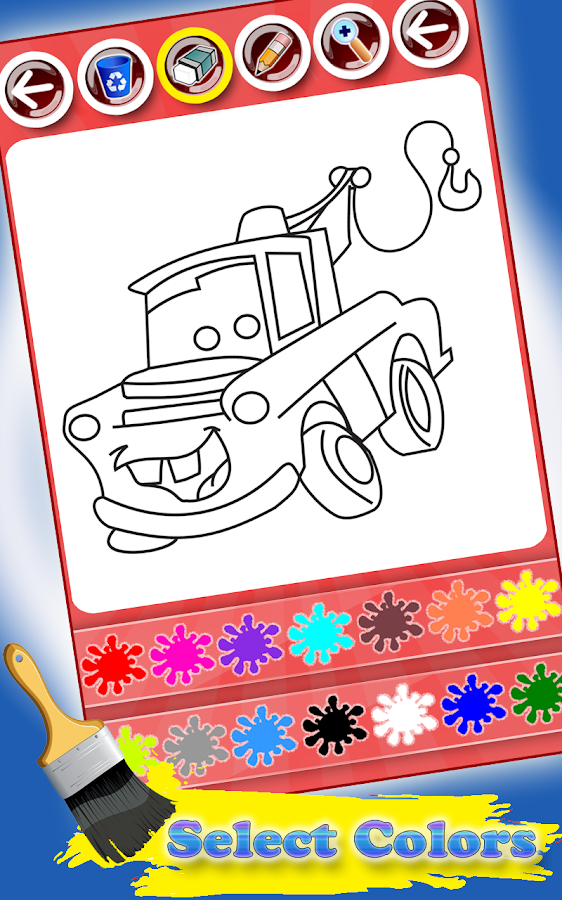 My Lightning Cars Coloring Pages for Kids截图4