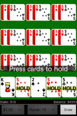 Jumbo Video Poker Free截图4