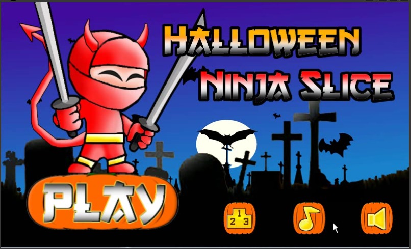 Halloween Ninja Slice截图1