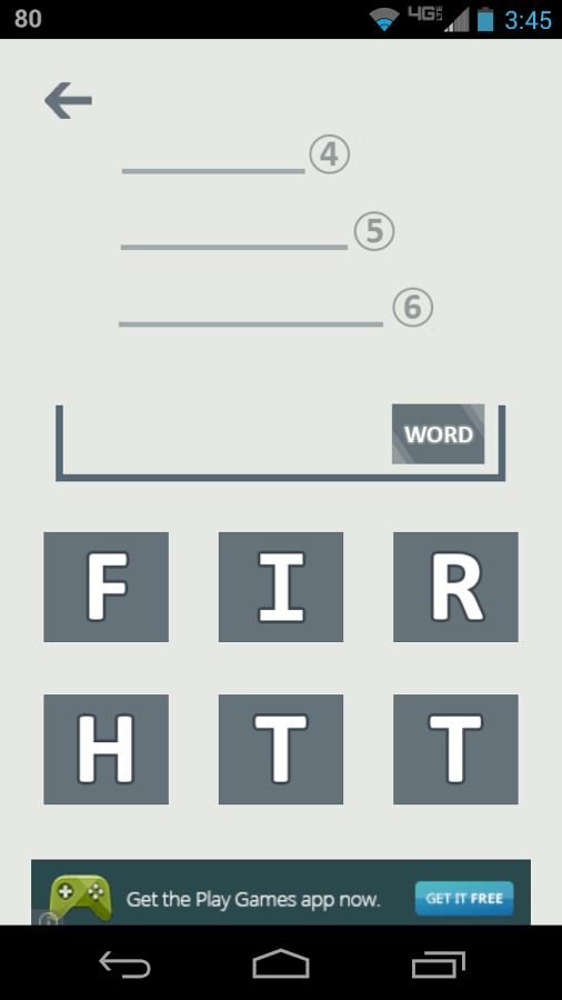 4-5-6 FREE: Word Game截图2