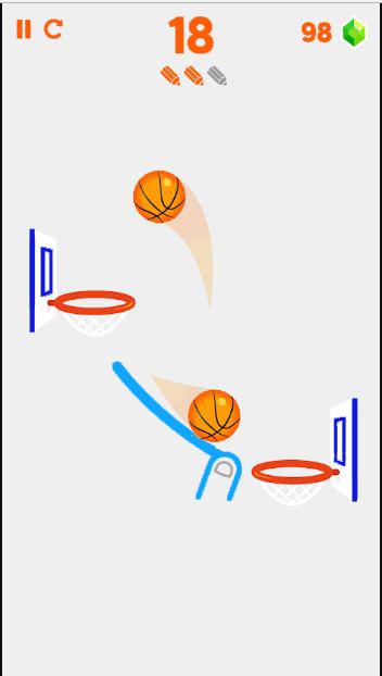 Dunk line shot game截图3