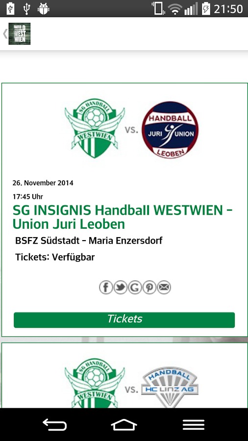 SG Handball WESTWIEN截图5