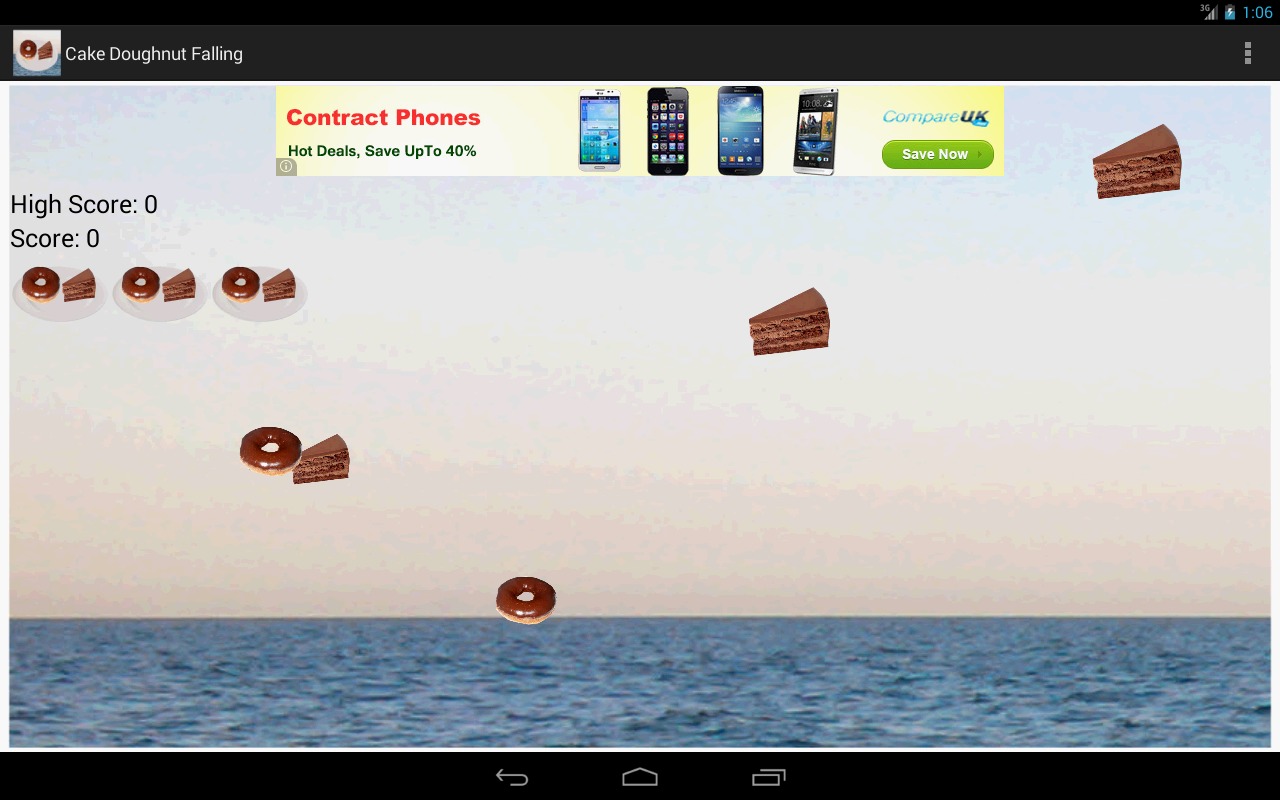 Cake Doughnut Falling Game截图5