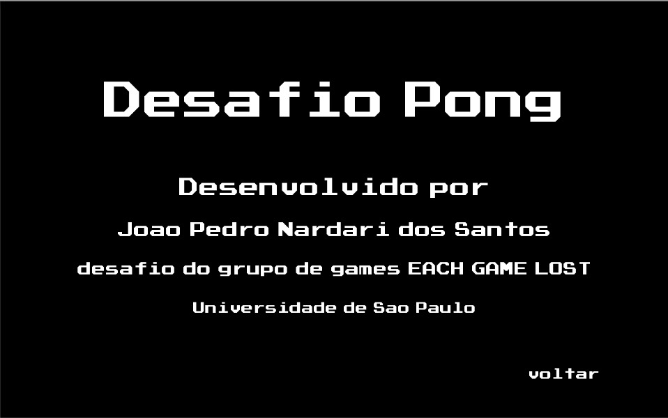 3D Pong Game Desafio EACH-USP截图3