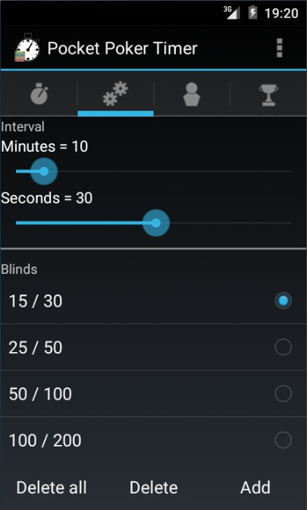 Pocket Poker Timer FREE截图2