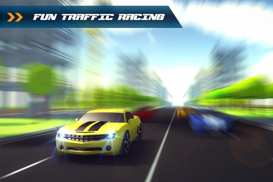 3D Traffic Toon Racer 2015截图3