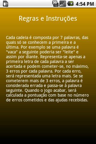 Palavras em Cadeias Lite截图5