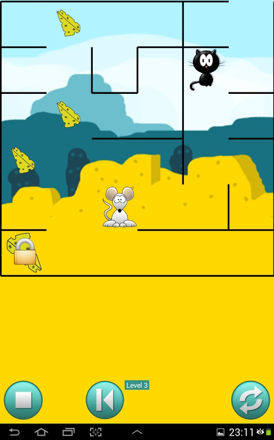 Mouse Cheese Quest Cat Maze截图2