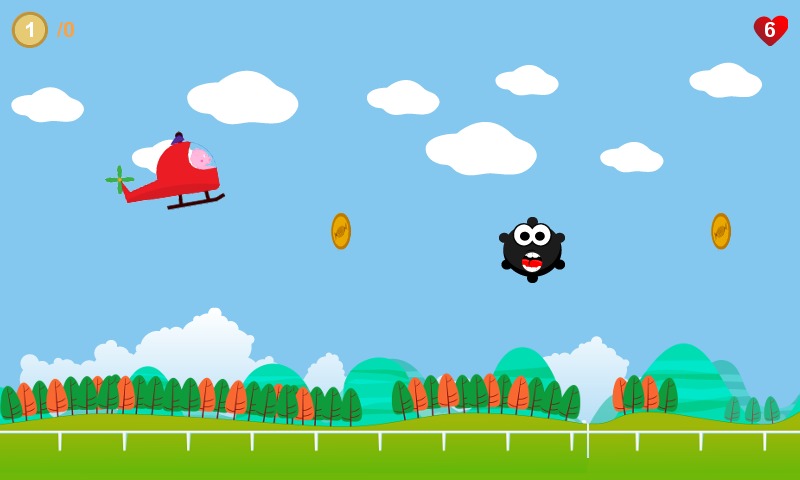 Peppie Pig Copter Racing Games截图2