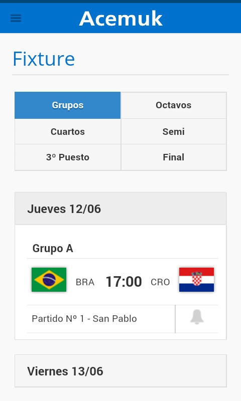 Investi Fixture Brasil 2014截图3