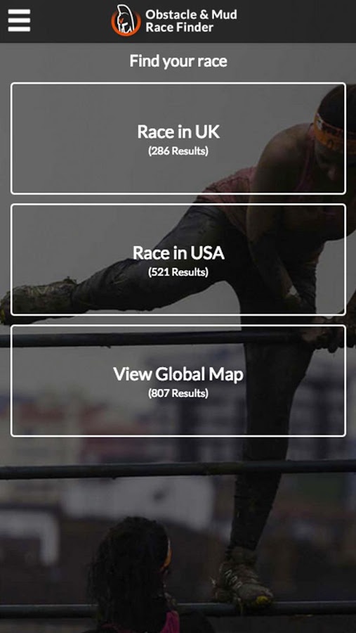Obstacle & Mud Race Finder截图1