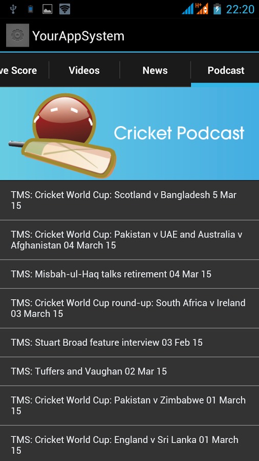 Bazinga Live Cricket Scores截图5