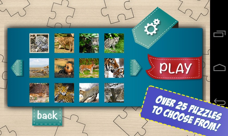 Free Big Cats Jigsaw Puzzle截图3