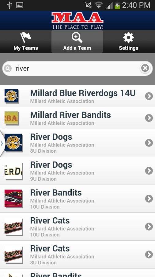 Millard Athletic Association截图3