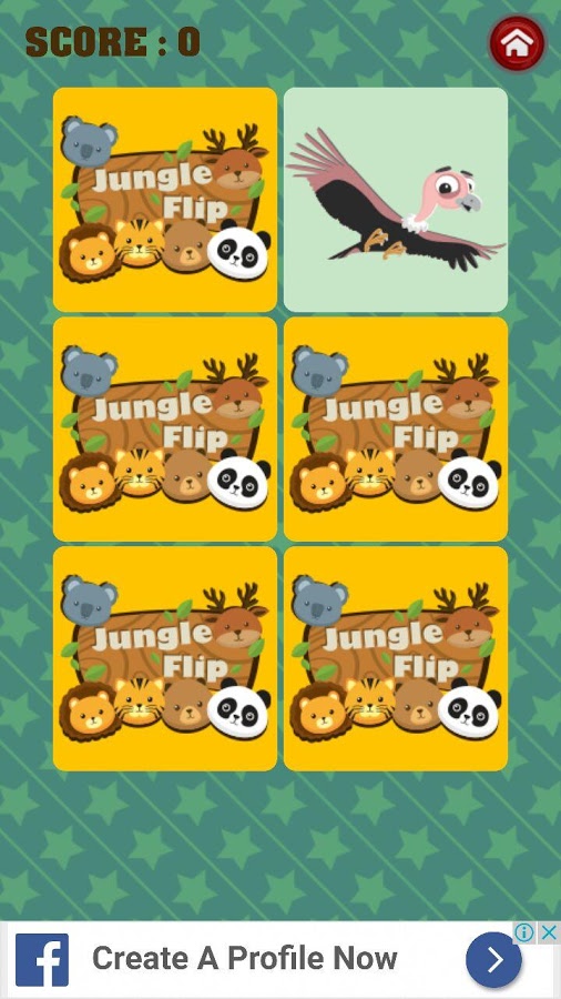 Memory Match Game - JUNGLE FLIP截图2