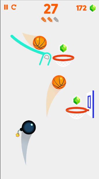 Dunk line shot game截图1