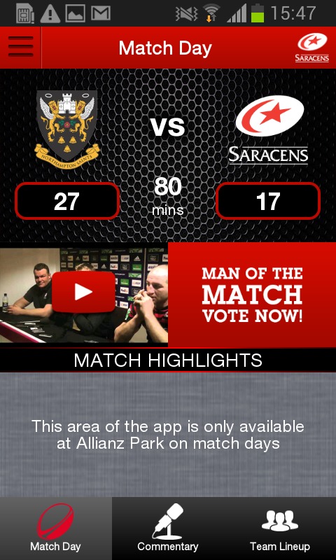 Saracens Official截图2