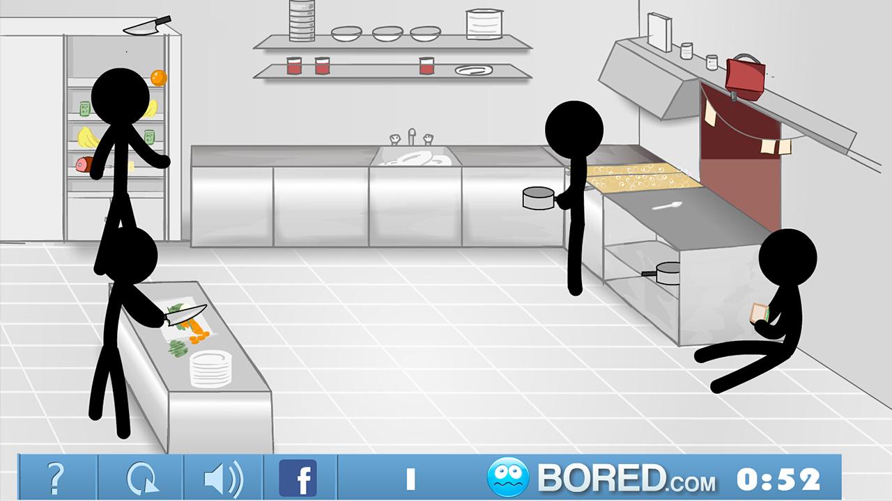 Stickman Click Death Kitchen截图4