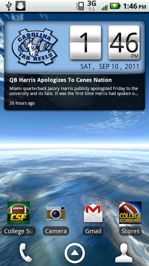 UNC Tar Heels Live Clock截图5