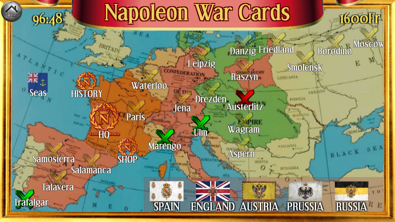 拿破仑卡牌战争截图1