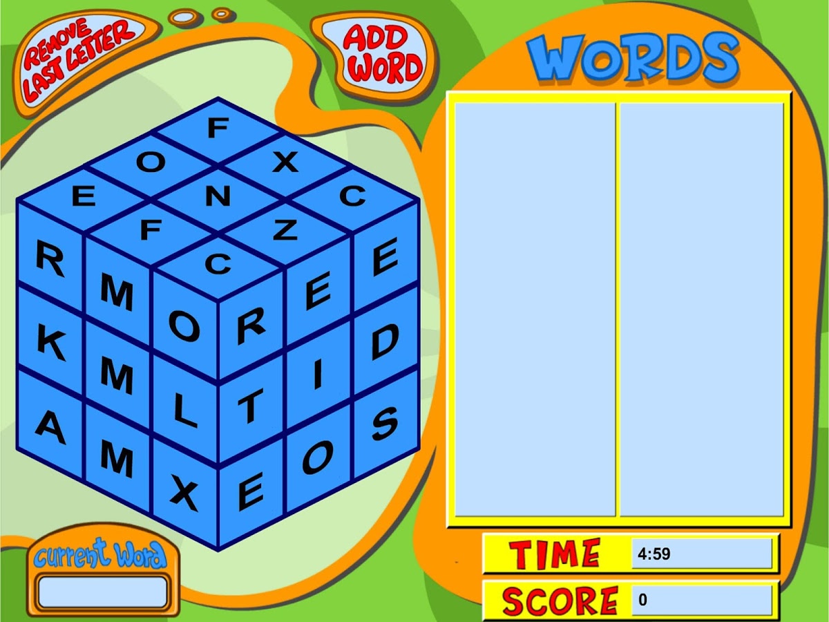 The Word Cube Game截图5