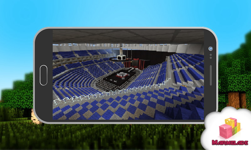 Map Arena WWE RAW in Minecraft截图1