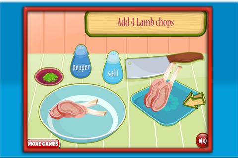 Cooking Game:Garlic Lamb Chops截图2