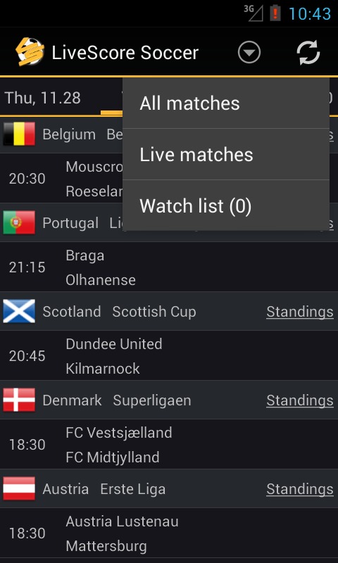 Livescore Football截图4