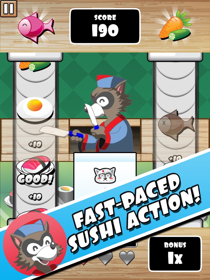 Raccoon Sushi Chef截图5