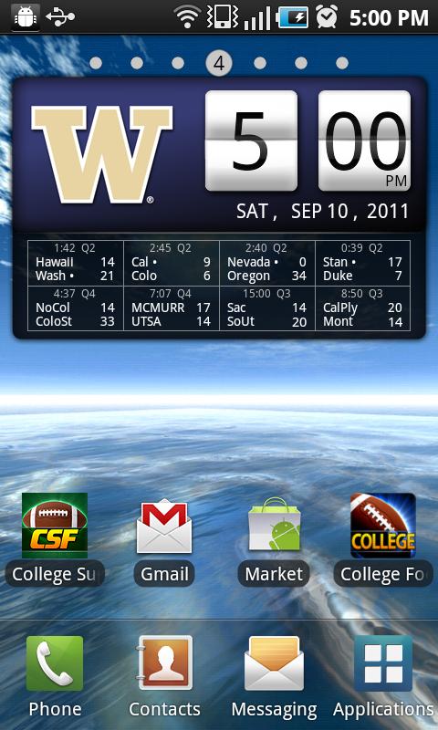 Washington Huskies Live Clock截图2