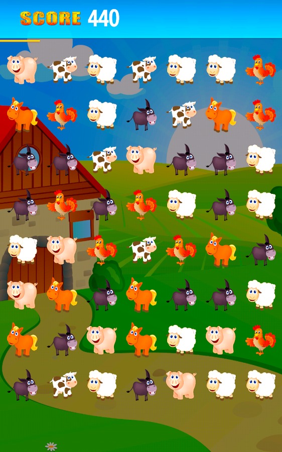 Animals Match 3 Farm Quest Tap截图2