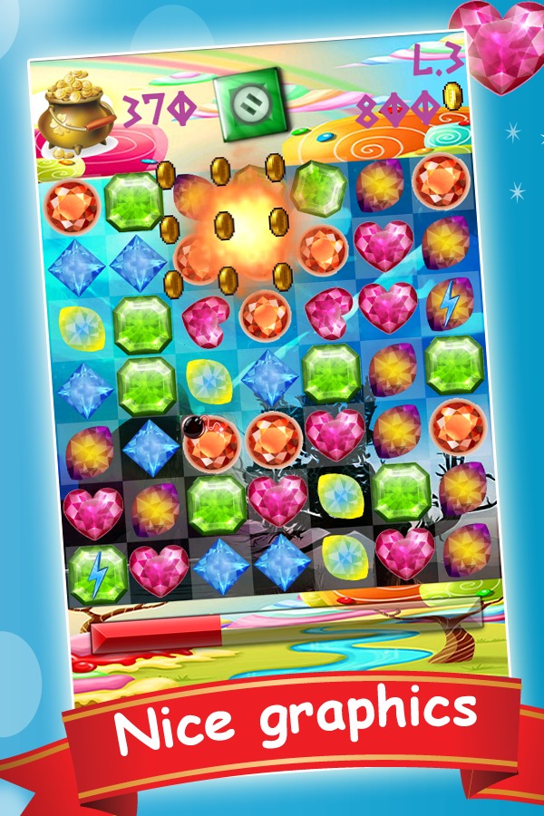 Gems And Jewels Match 3截图1