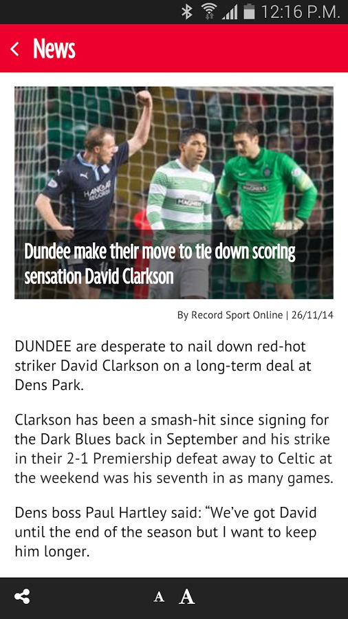 Daily Record Football截图4