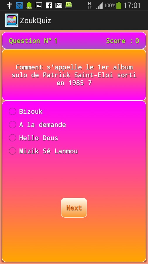 Le Quiz du Zouk et Kizomba ! !截图2