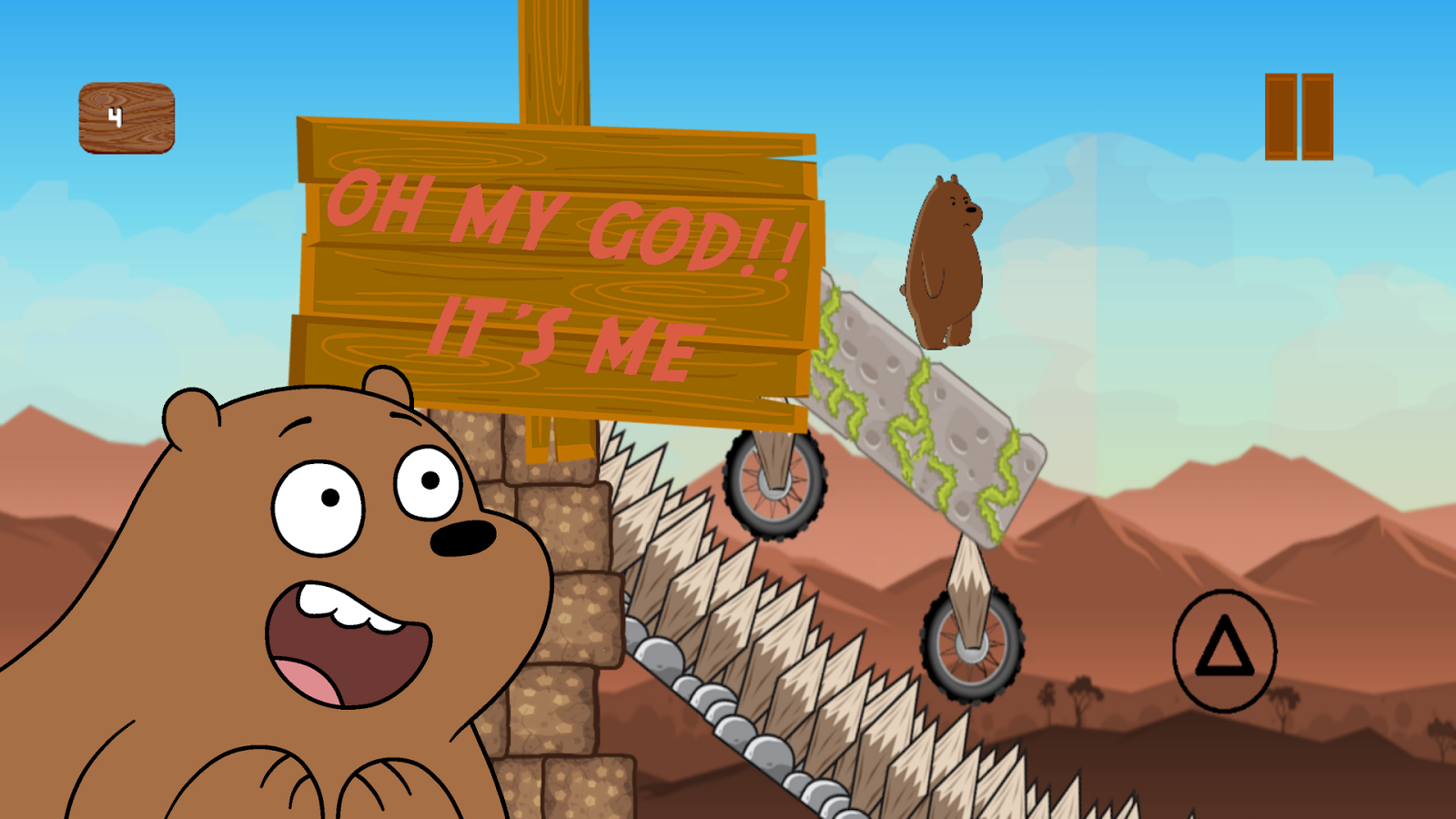 Grizz The Bear in Super Runner Bare Bear Adventure截图2