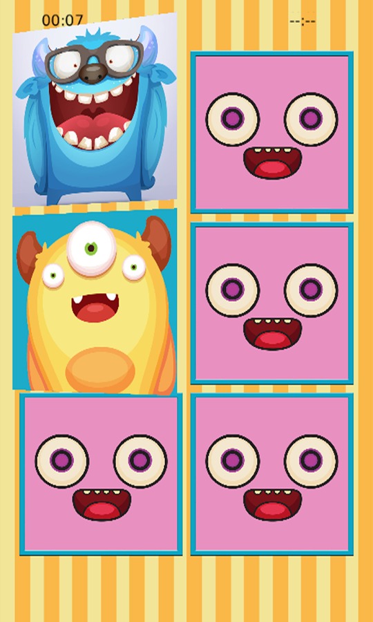 Funny Monster Fun Memory Puzle截图5