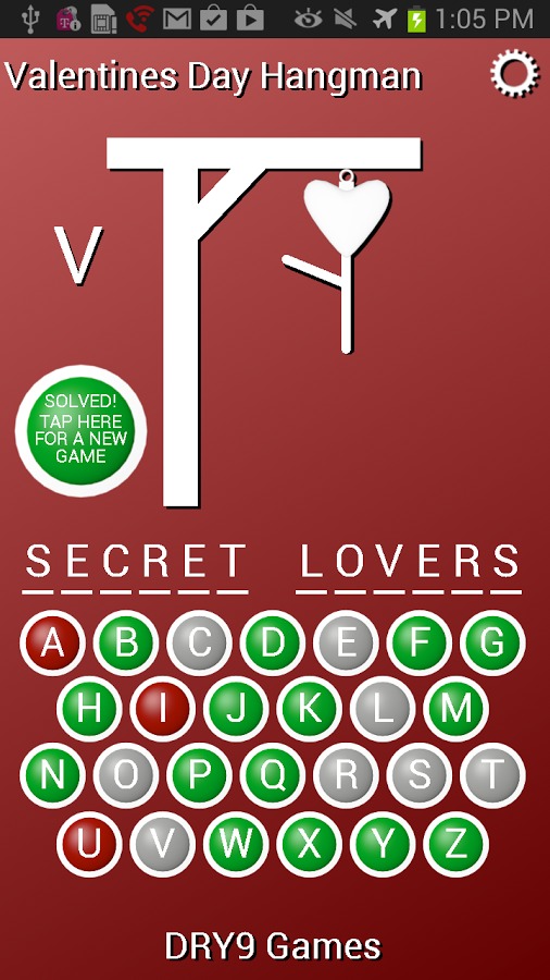 Valentines Day Hangman截图5