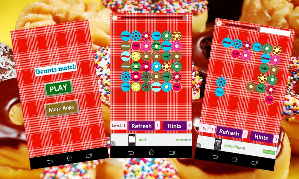 Donuts match games截图1