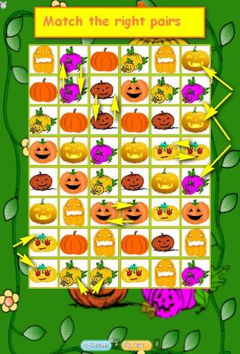 Pumpkin Match Same Puzzle截图5